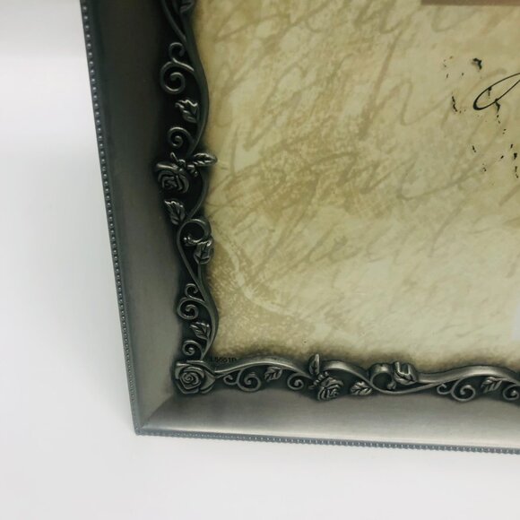Decorel Heirloom Embossed Jeweled & Pewter 8x10 Picture Frame - Picture 3 of 6
